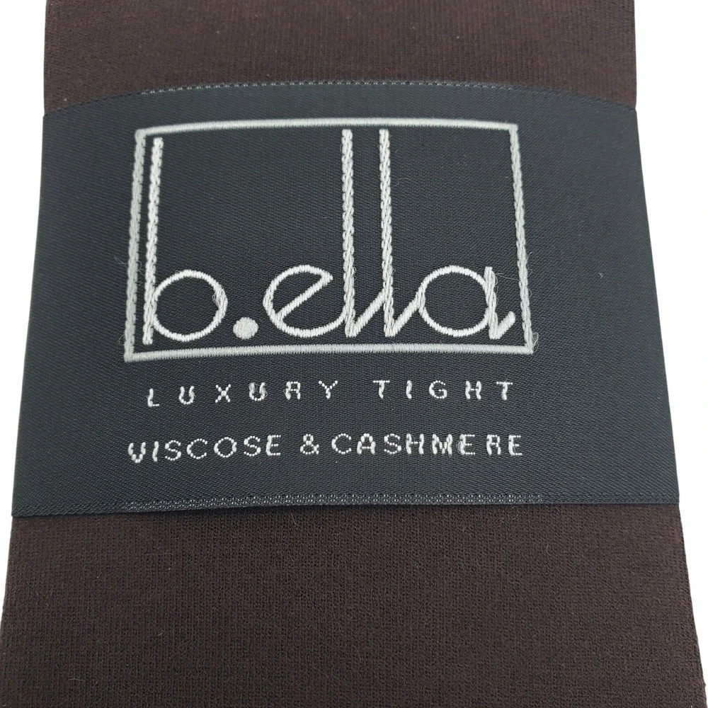Espresso Brown Tights TALL Cashmere Viscose Blend B.ella Georgia Italian New T